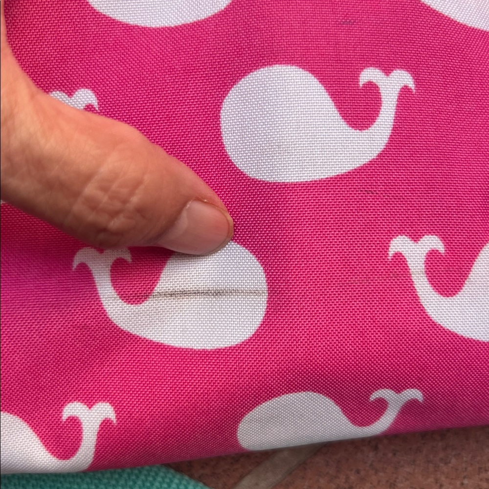 Pink and White Whale Print Duffel Bag‎ “GRAMMIE” - Picture 14 of 15